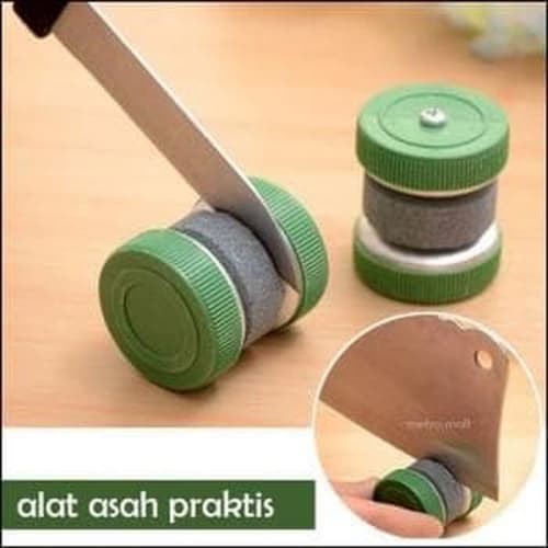 Unik Asah Pisau Model roda Putar Batu Pengasah Gunting Asahan Dapur Knife A Berkualitas