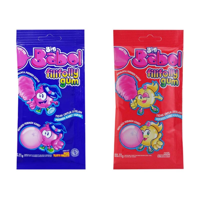 

BIG BABOL Filifolly Gum 11gr - Permen Karet Kapas BIG BABOL