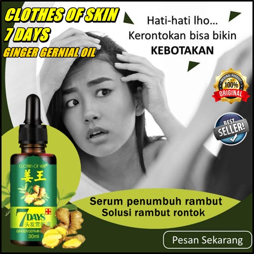 Clothes of Skin 7 Days Korea Ginger Germinal Oil Minyak Penumbuh dan Perawatan Rambut 30ml / Serum Rambut Anti Botak