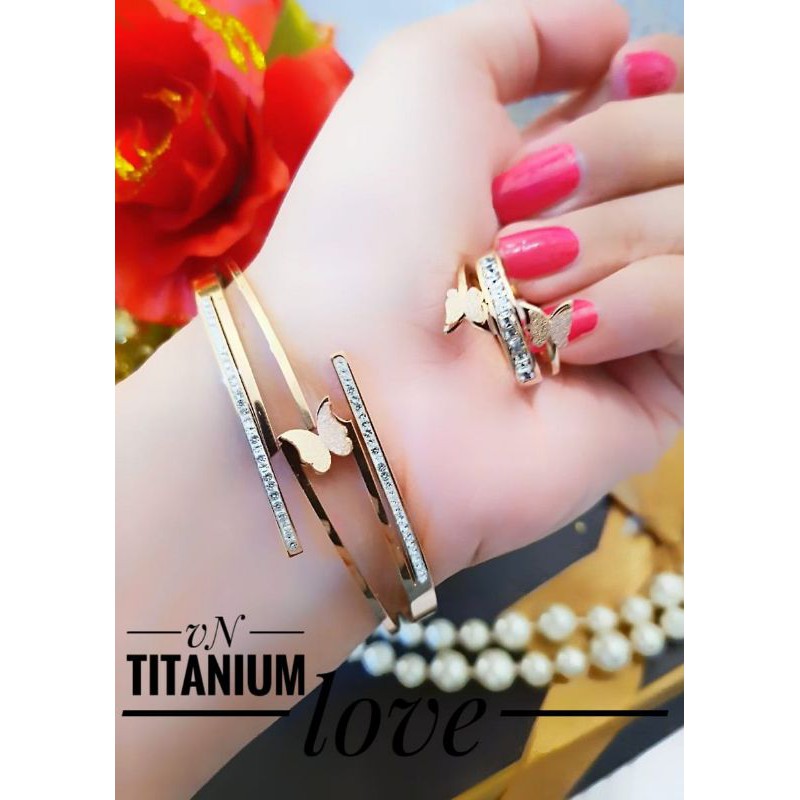 Titanium Gelang dan Cincin Gc55t