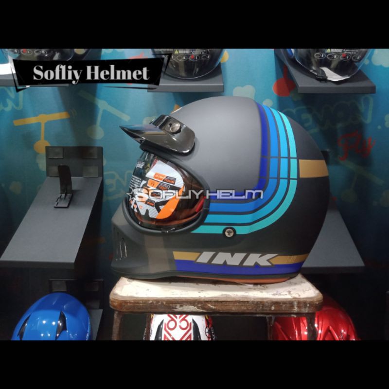 HELM INK TROOPER BORDERLINE MATT ANTRACHITE LIGHT SMOKE