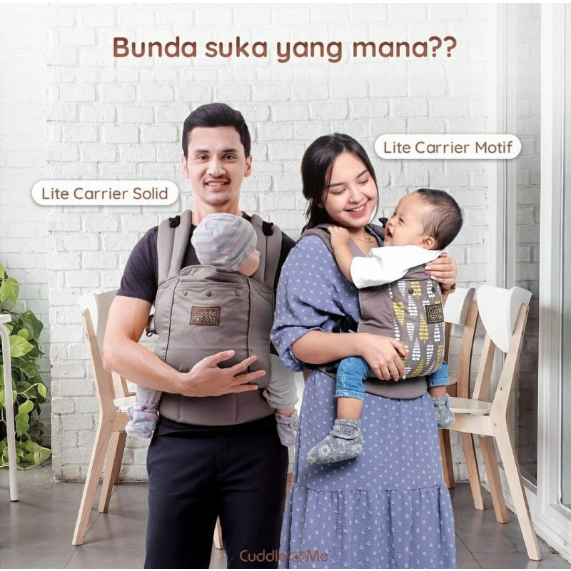 [PROMO] CUDDLEME Lite Carrier Baby Carrier Gendongan Bayi CUDDLE ME Gendongan Ransel Gendongan Depan Belakang