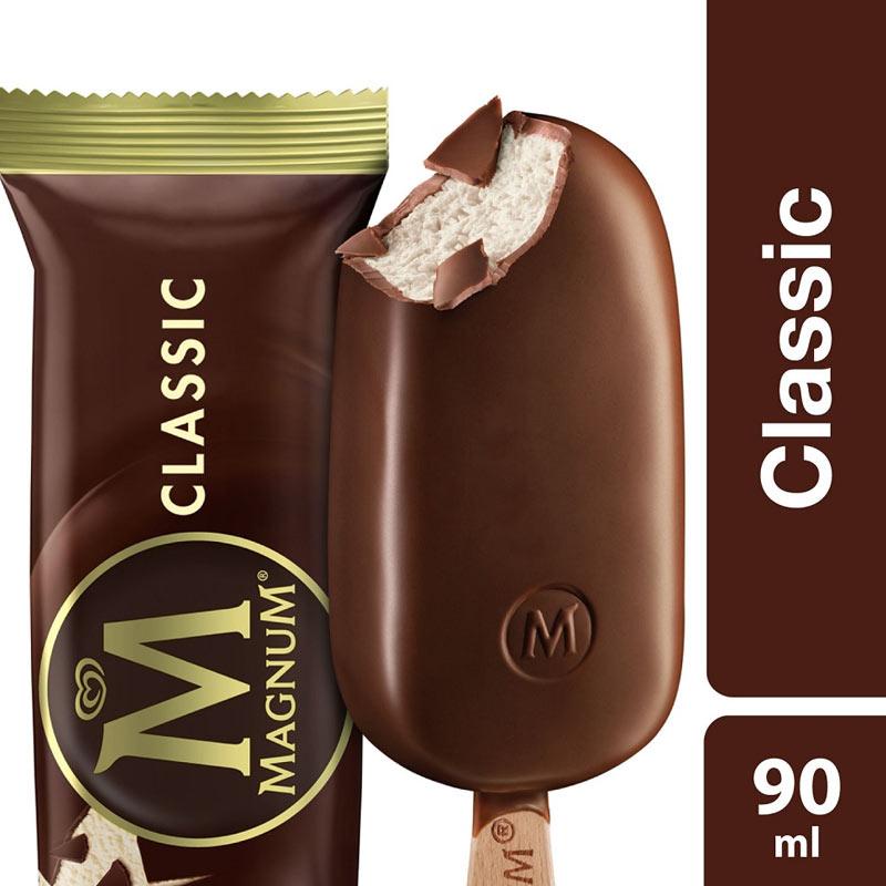 

WALLS MAGNUM CLASSIC 90ML ICE CREAM MAGNUM ES KRIM PER STICK WALL'S ES KRIM