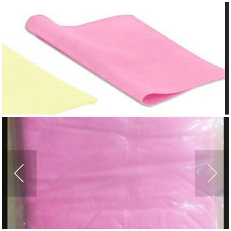 KANEBO PINK/ UNGU (TEBAL)/ HIJAU/ BIRU/ ORANYE, JUMBO 40 x 30 x 0.2 cm dalam PLASTIK. BEST!