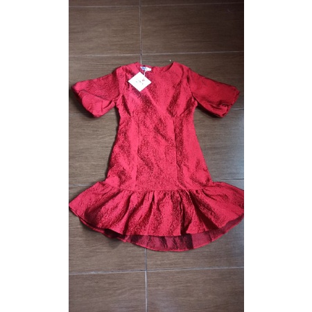 RED MERMAID DRESS YAKER SIZE S