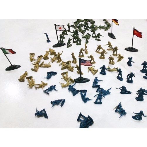 (PROMO) (PROMO) MAINAN TENTARA PLASTIK 6 NEGARA 96 PCS SET