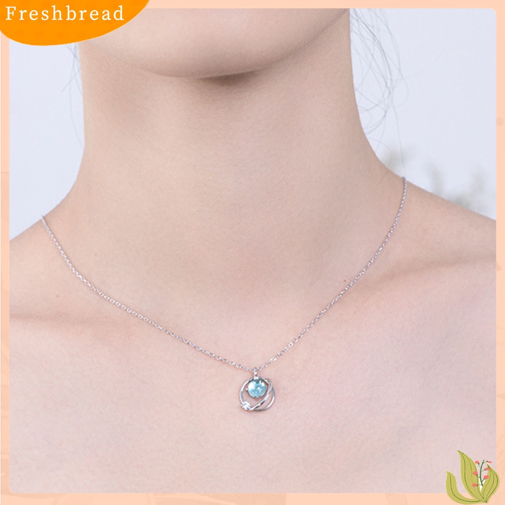 Terlaris Collarbone Necklace Transparent Star Fresh Fancy Planet Transparent Ladies Necklace for Date