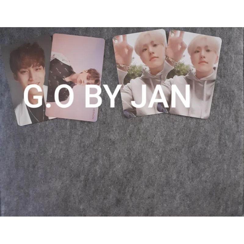 OFFICIAL PHOTOCARD HOSHI HENGGARAE, MINGYU DIRECTORS CUT, VERNON HMV FALLIN FLOWER