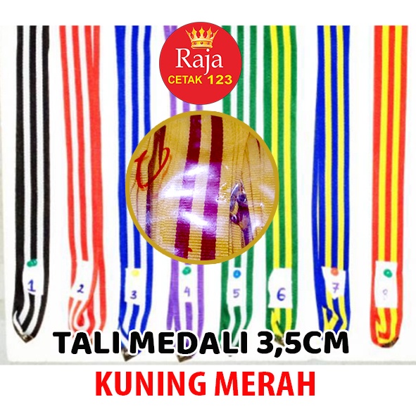 

TALI MEDALI 3,5 CM WARNA BIRU PUTIH