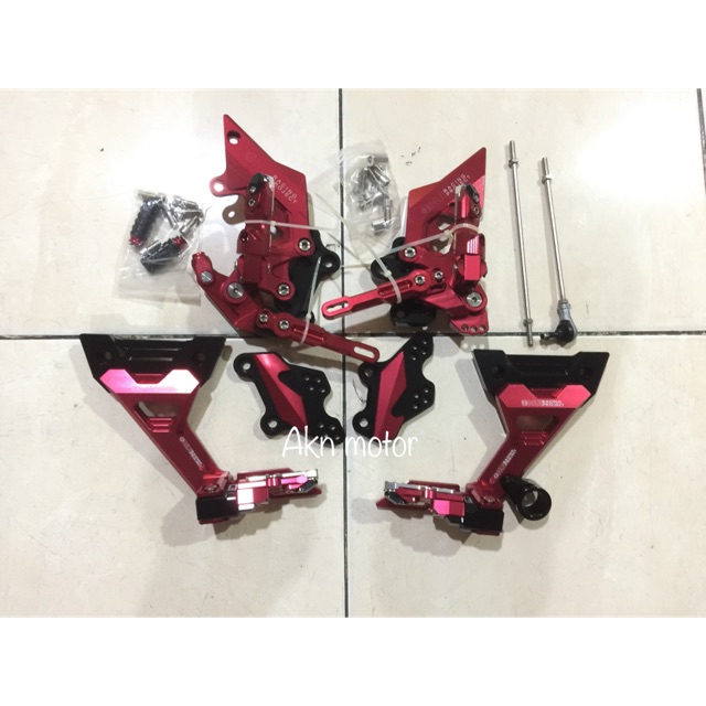 Underbone nui racing Ninja 250 fi plus footstep belakang