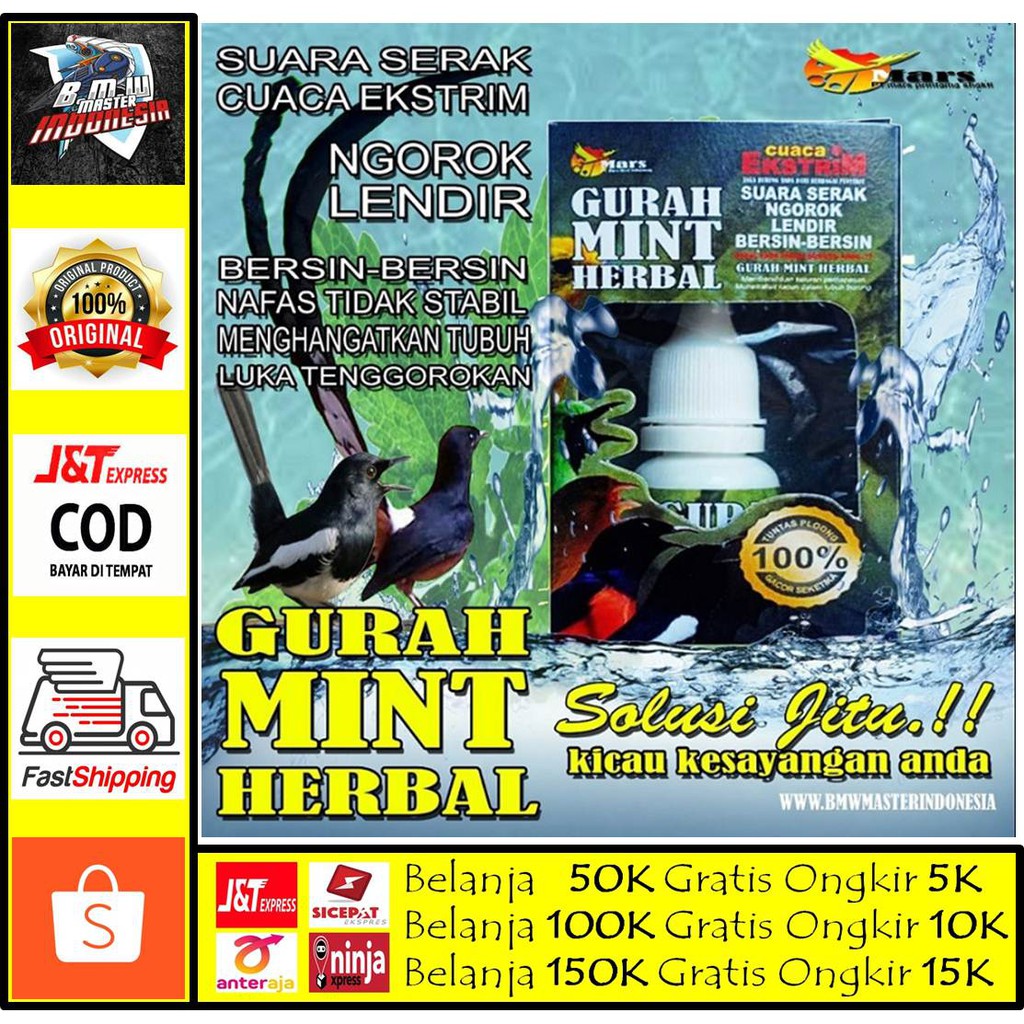 Vitamin Burung GURAH MINT & HERBAL