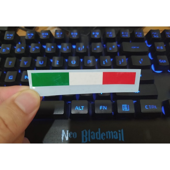 Stiker Italy Flag Bendera Italia Cutting Sticker 8cm Motor Helm