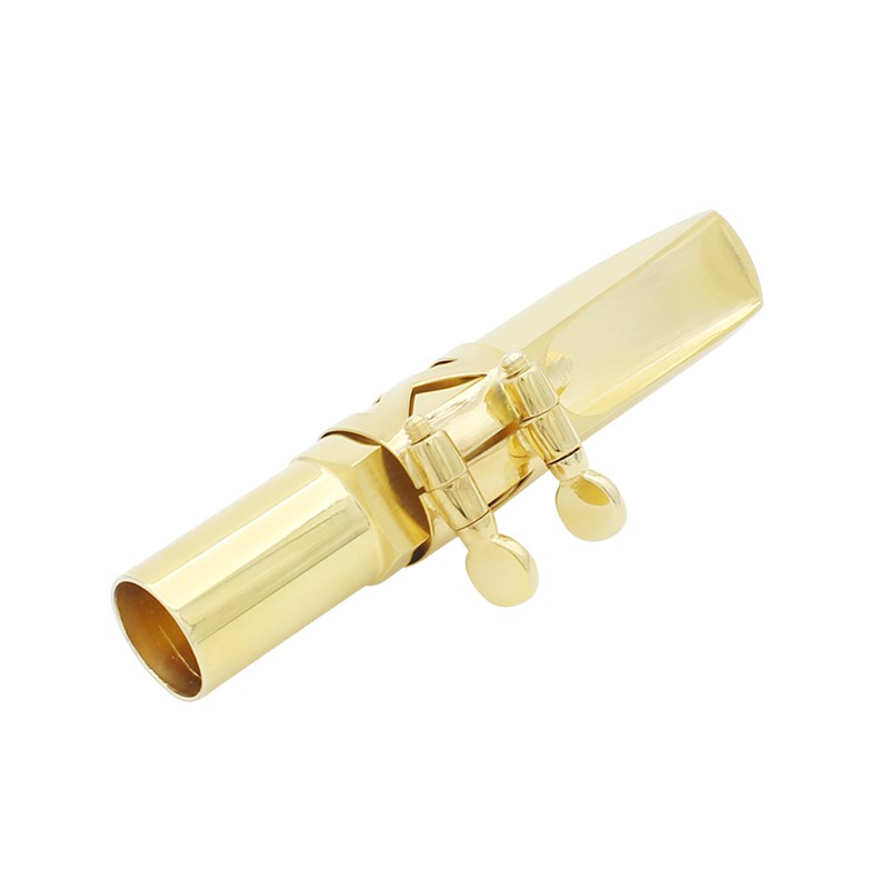 Mouthpiece Saxophone Alto A2 Bahan Metal Lapis Emas