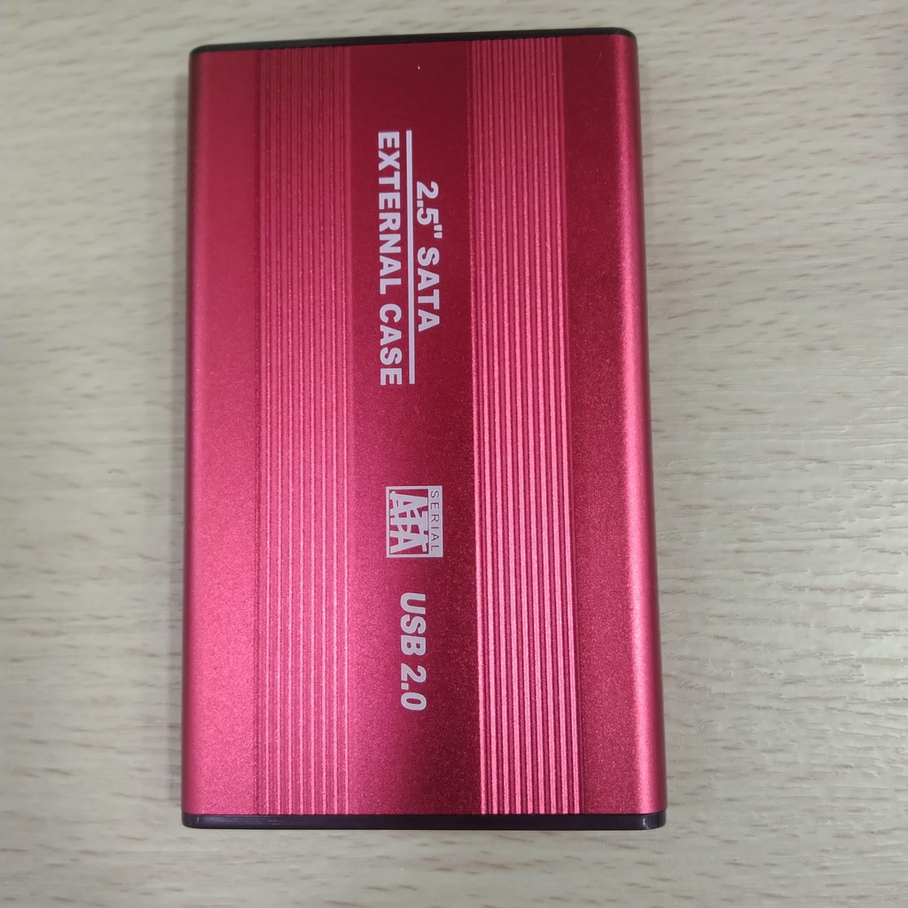 HDD Case  / Casing Hardisk Sata 2.5' USB 2.0 - Merah