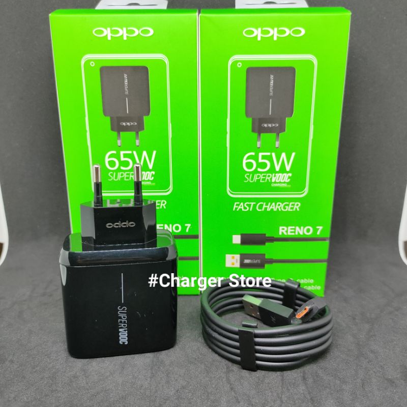 Charger Oppo 65W 6.5A Hitam Micro USB FAST CHARGING VOOC ORIGINAL