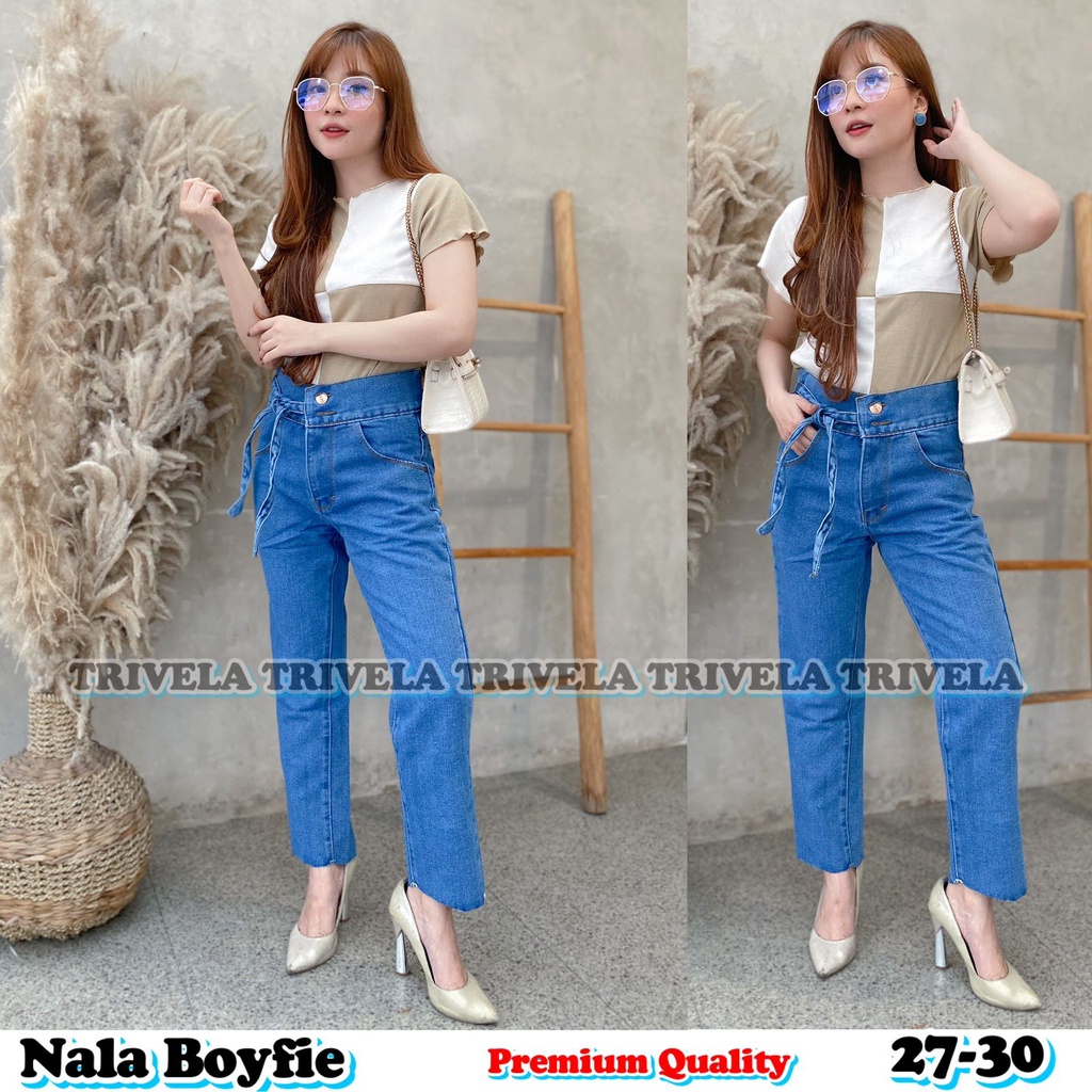 NALA LIGHT BOYFIE / BOYFRIEND JEANS WANITA