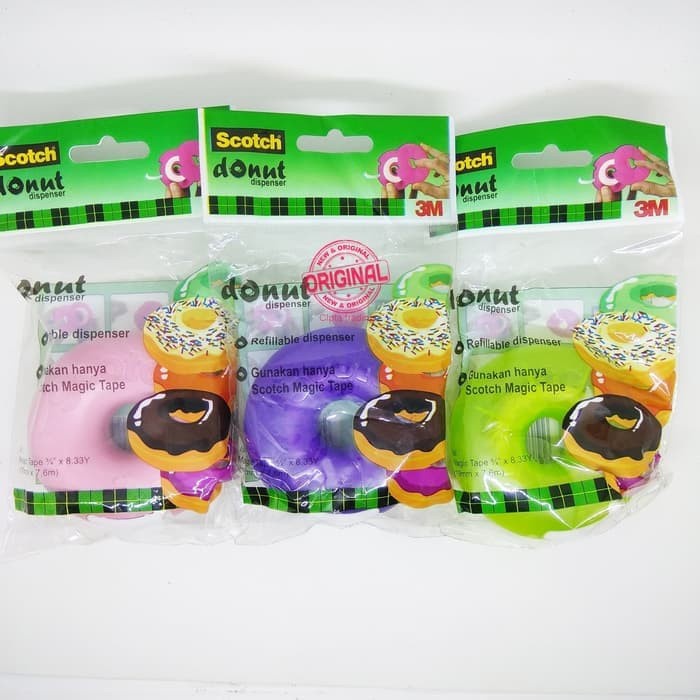 

Murah Tape Dispenser Scotch Donut Bagus