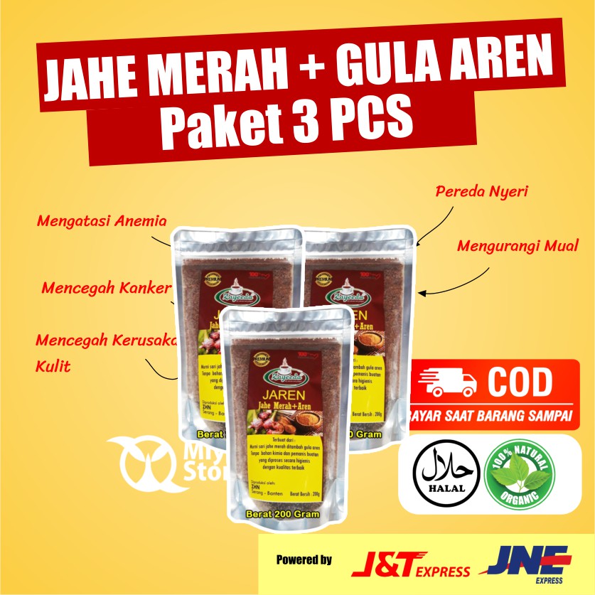 

Jahe Merah Gula Aren Asli Original Bubuk Kualitas Terbaik 3 Pcs