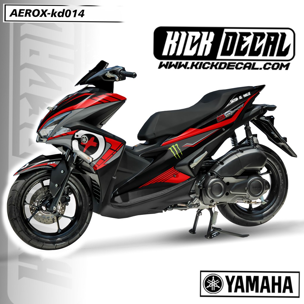 Decal Sticker Motor Yamaha Aerox Garis Merah- KD014