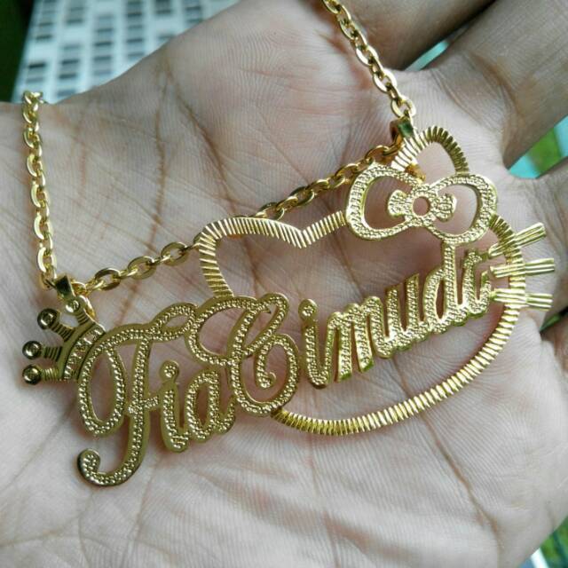 Jual Kalung Titanium - Kalung Saja - Kalung Titanium Asli - Titanium Kuning