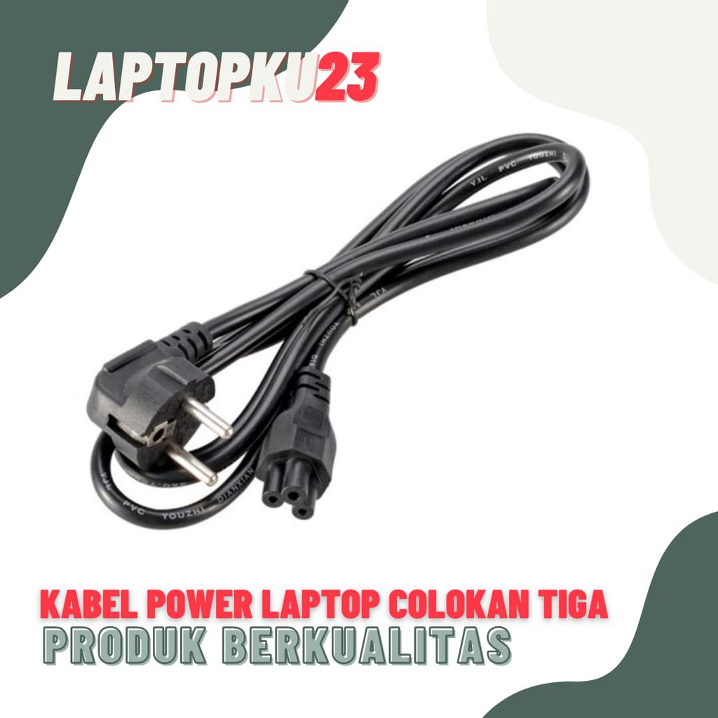 Kabel Power Charger Laptop 3 Lubang ORIGINAL