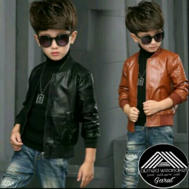 Jaket kulit anak/Jaket Anak Laki/Jaket Anak Kulit Sintetis/Jaket Anak