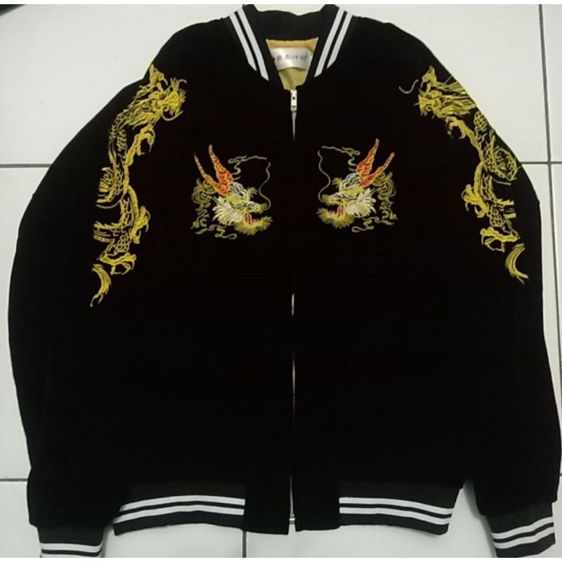 Sukajan velvet gold dragon