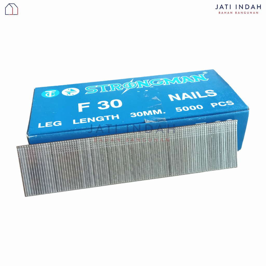 Paku Tembak F30 Strongman Nails 30mm 1dus isi 5000pcs