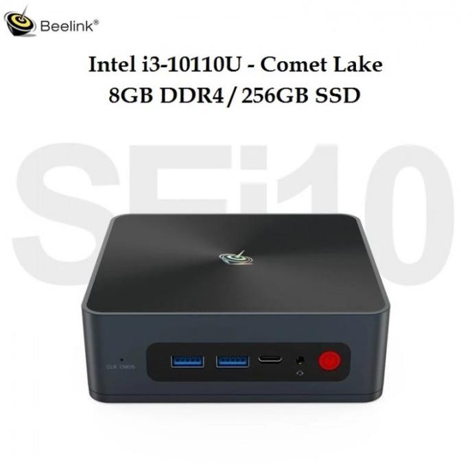 BEELINK SEi 10th Gen 8GB RAM 256GB SSD Mini PC - Intel i3-10110U ary55 Berkualitas