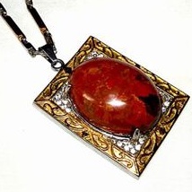 liontin batu akik pancawarna garut