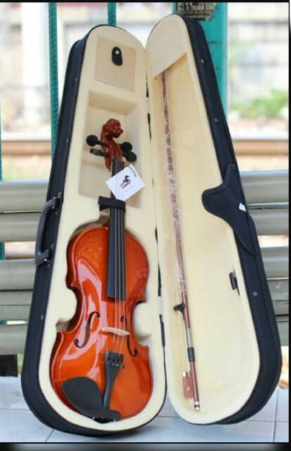 BIOLA COWBOY ORIGINAL INPORT LENGKAP/KOMPLIT TINGGAL GESEK Lbiola akustik fullset violin cowboy 3/4dan 4/4  1/2 ORIGINAL