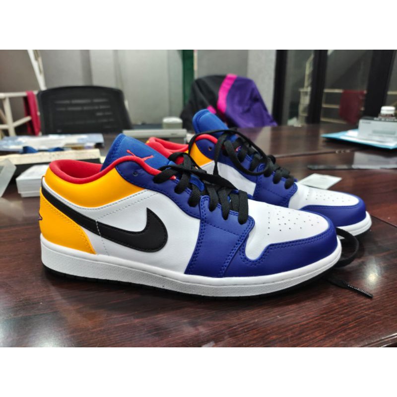 Nike Air Jordan 1 Low Royal Blue / Yellow Original
