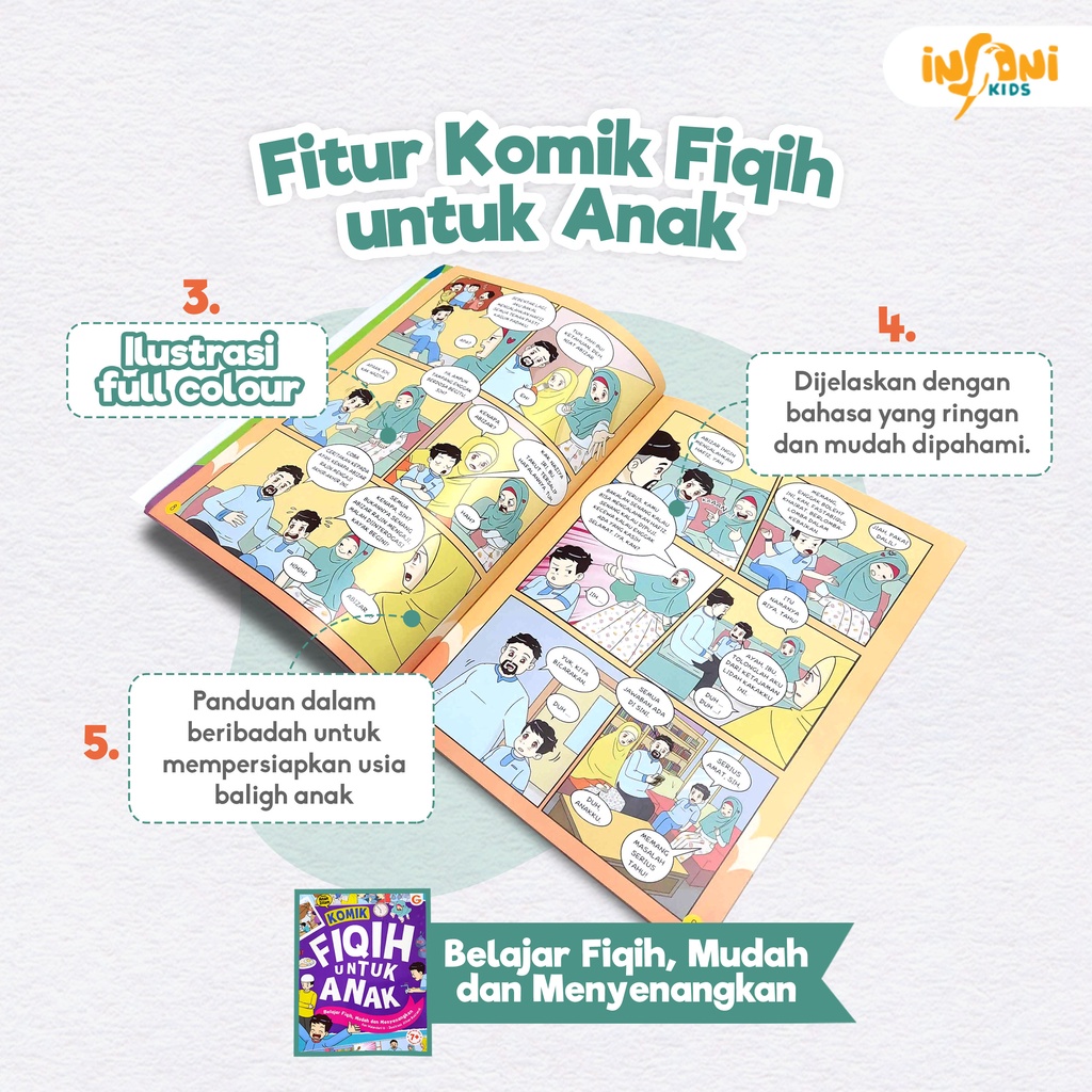 Buku Komik Fiqih Untuk Anak - Gema Insani 100% Original