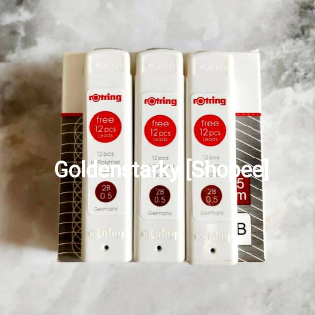 

Rotring Pencil Leads/ Isi Pensil 0.5 mm 2B