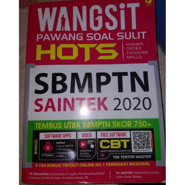 

WANGSIT SBMPTN 2020 SAINTEK