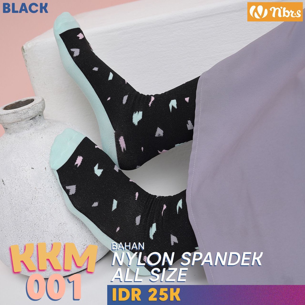 Kaos Kaki Motif Hijab Wanita Dewasa Tanpa Jempol by Nibras (KKM 001)