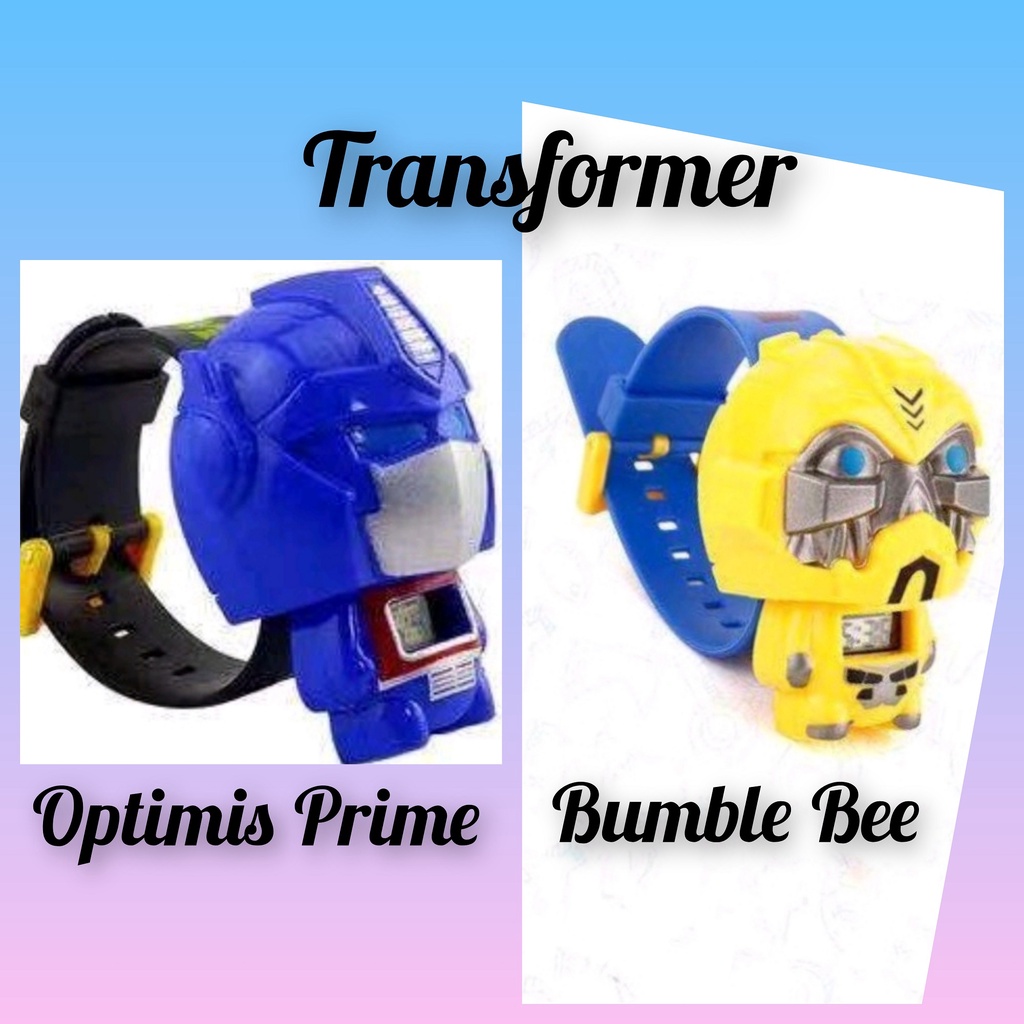 Jam Tangan Anak Super Hero/ Kartun Anak Laki-laki ( Kapten amerika, Spiderman, Hulk, Iron Man, Batman, Optimus Prime, Bumble Bee, Ultraman, Star Wars, Micke Mouse) DLL