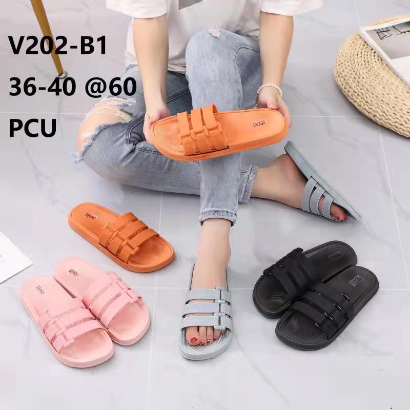 Sandal Slop Wanita Karet Import Slip Strap Gesper 3 SG3