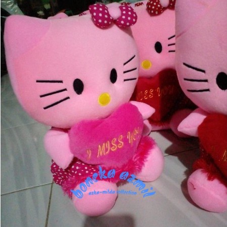 Boneka hello kity size l / love