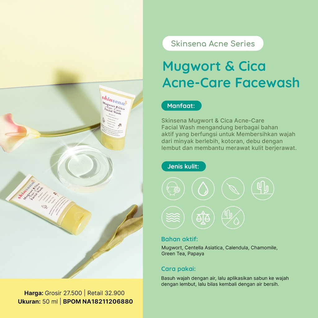 Skinsena Mugwort &amp; Cica Acne-Care Facial Wash