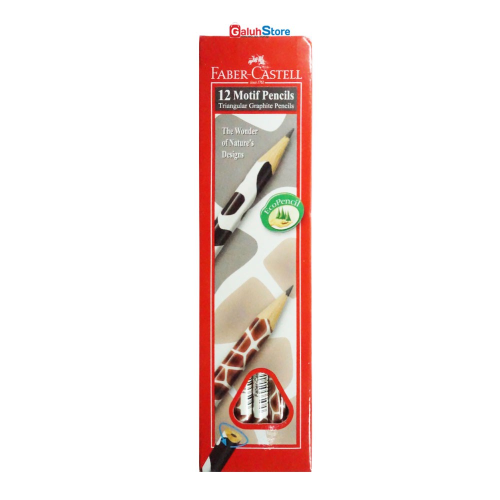 

Faber Castell Pensil Graphite Motif Giraffe 1 Box (12 Pcs)