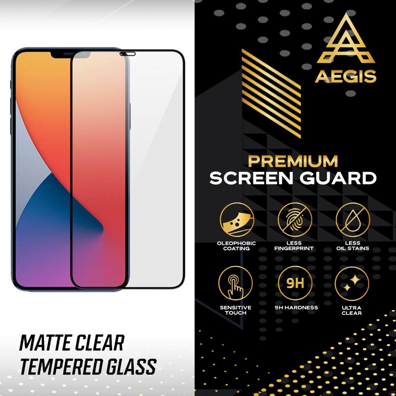 Tempered Glass Matte Iphone X / Xs / 11 Pro Aegis