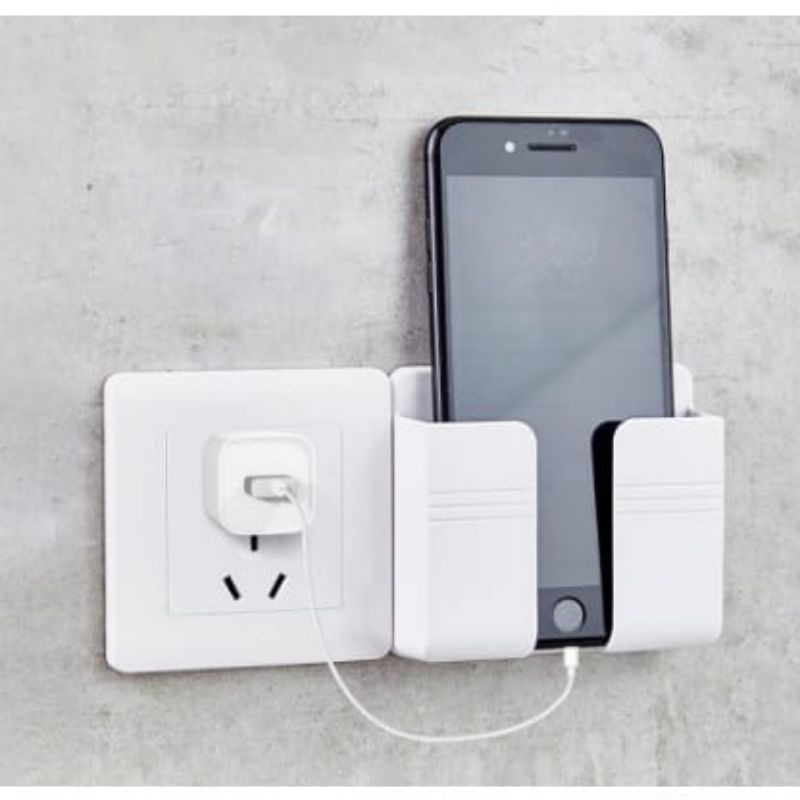 Stand Holder Dinding Stand charger Hp /Holder tempel Dinding Multipungsi ( pasha )