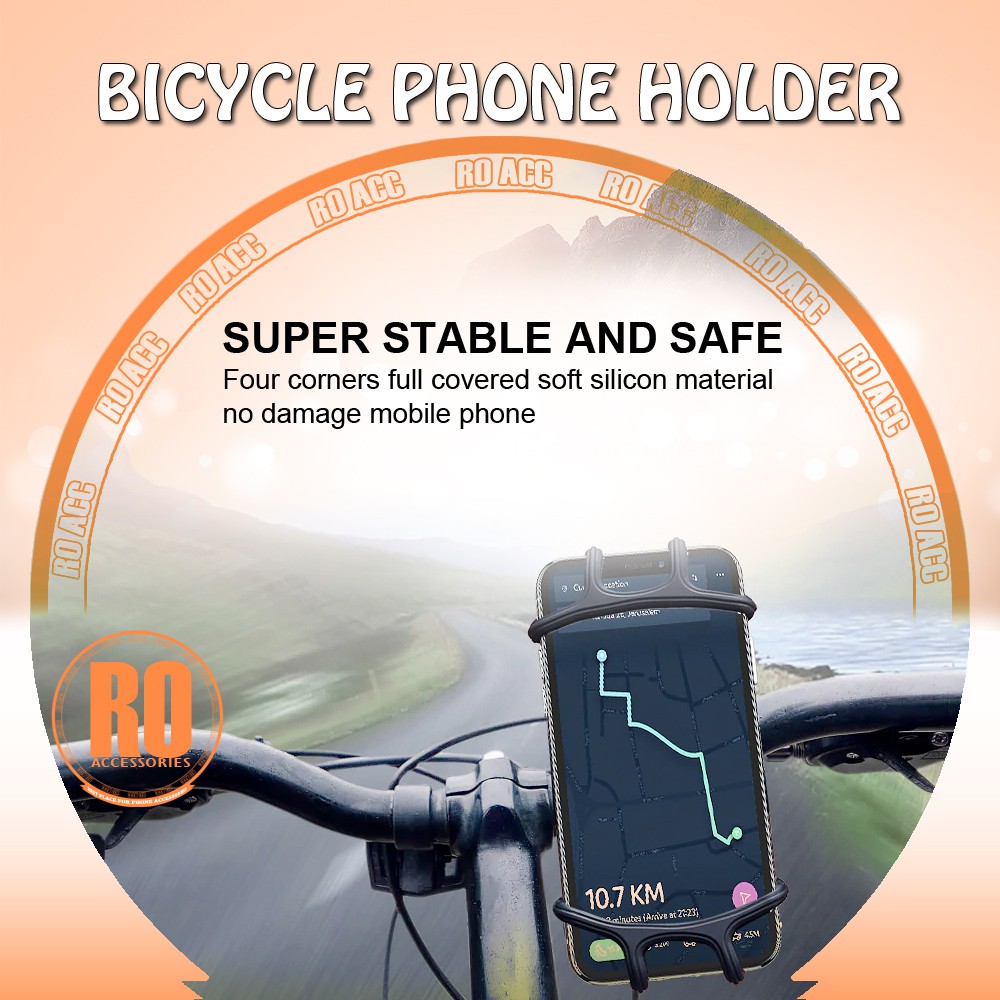 [RO ACC] NVN-CH03 NANVAN TEMPAT HP UNTUK DI SEPEDA DAN SEPEDA MOTOR BICYCLE PHONE HOLDER ALL TIPE HP