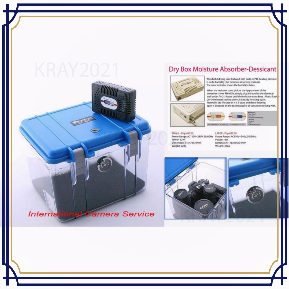 Dry Box Kamera Kotak Kering Size S with Dehumidifier KK736