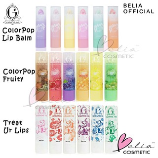 Image of ❤ BELIA ❤ MADAME GIE Color Pop | Fruity Series | Treat Ur Lips Series Lip Balm 3.5gr BPOM Colorpop lipbalm