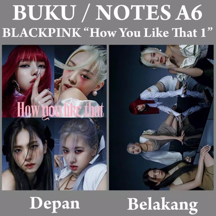 

Sale!!! Note Book A6 Blackpink/Blackpink Cover Album Note Book Polos Bergaransi