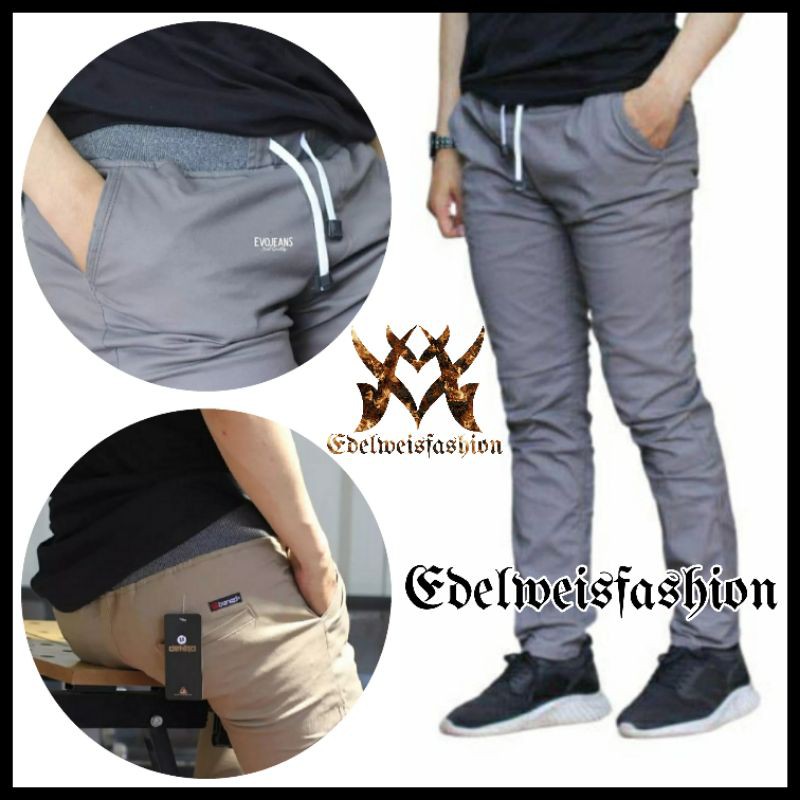 CELANA Pria SLIMFIT Panjang chino KERJA HARIAN HITAM MOCCA ABU GREY KREAM CREAM Sz 27 - 38