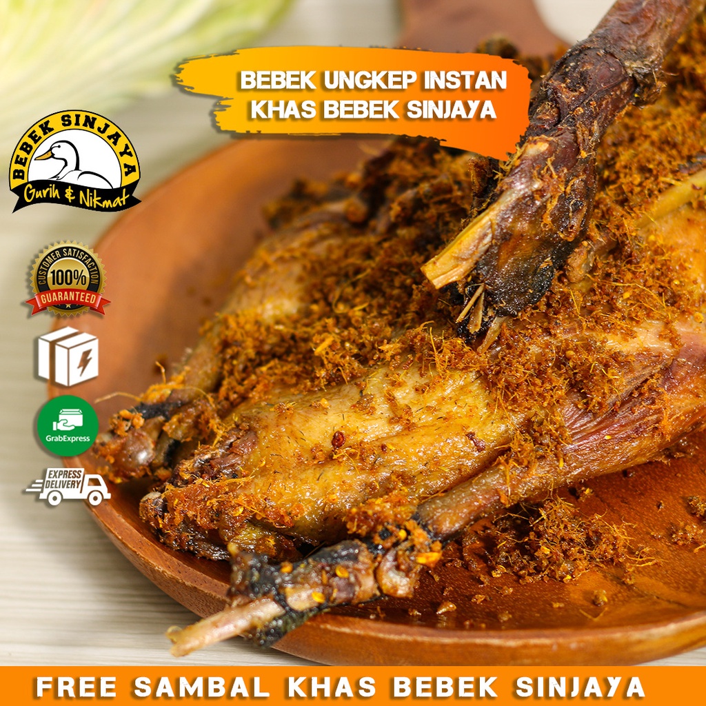 

Bebek Sinjaya - BEBEK UNGKEP JUMBO / BUMBU KHAS BEBEK SINJAYA FREE SAMBAL/GOSEND/GRABEXPRESS/COD/BEBEK PRESTO/BEBEK SIAP SANTAP/MAKANAN INSTANT/MAKANAN SIAP SAJI/