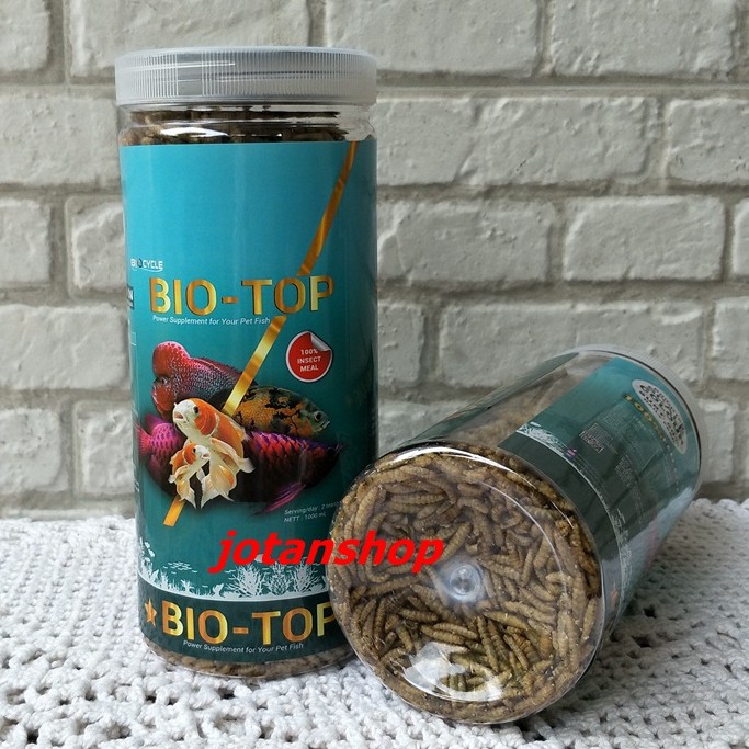 BIOTOP Bio top ulet ulat hongkong kering dry maggot larvae pakan makanan ikan